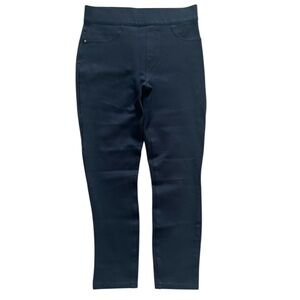 Spanx Womens Medium Black Stretch Ponte Pants Leggings Shaping Slimming